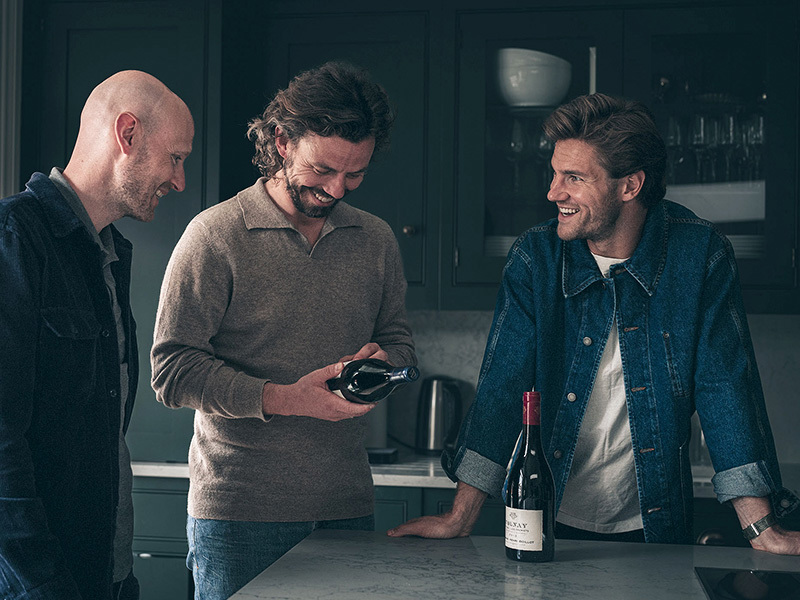 Joachim Andersen small talks with the RareWine Team